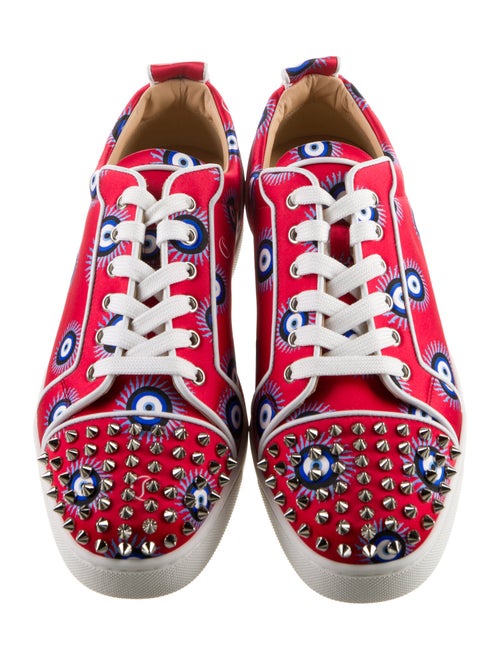 Christian Louboutin Satin Printed Sneakers