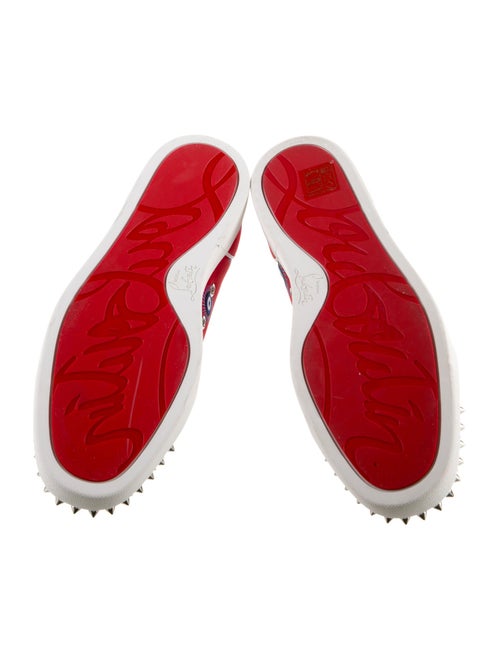 Christian Louboutin Satin Printed Sneakers