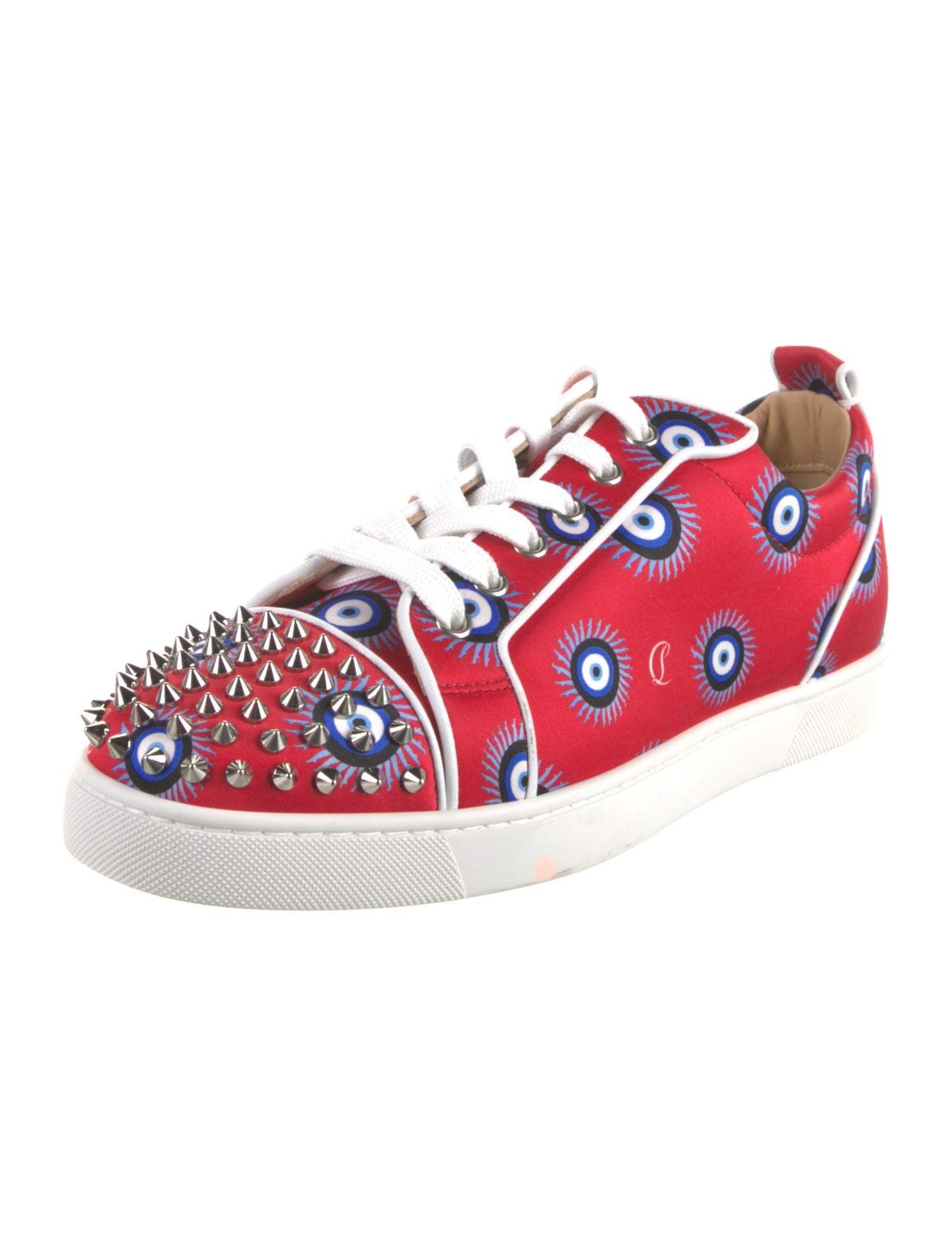 Christian Louboutin Satin Printed Sneakers
