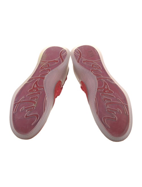 Christian Louboutin Suede Scalloped Accent Sneakers