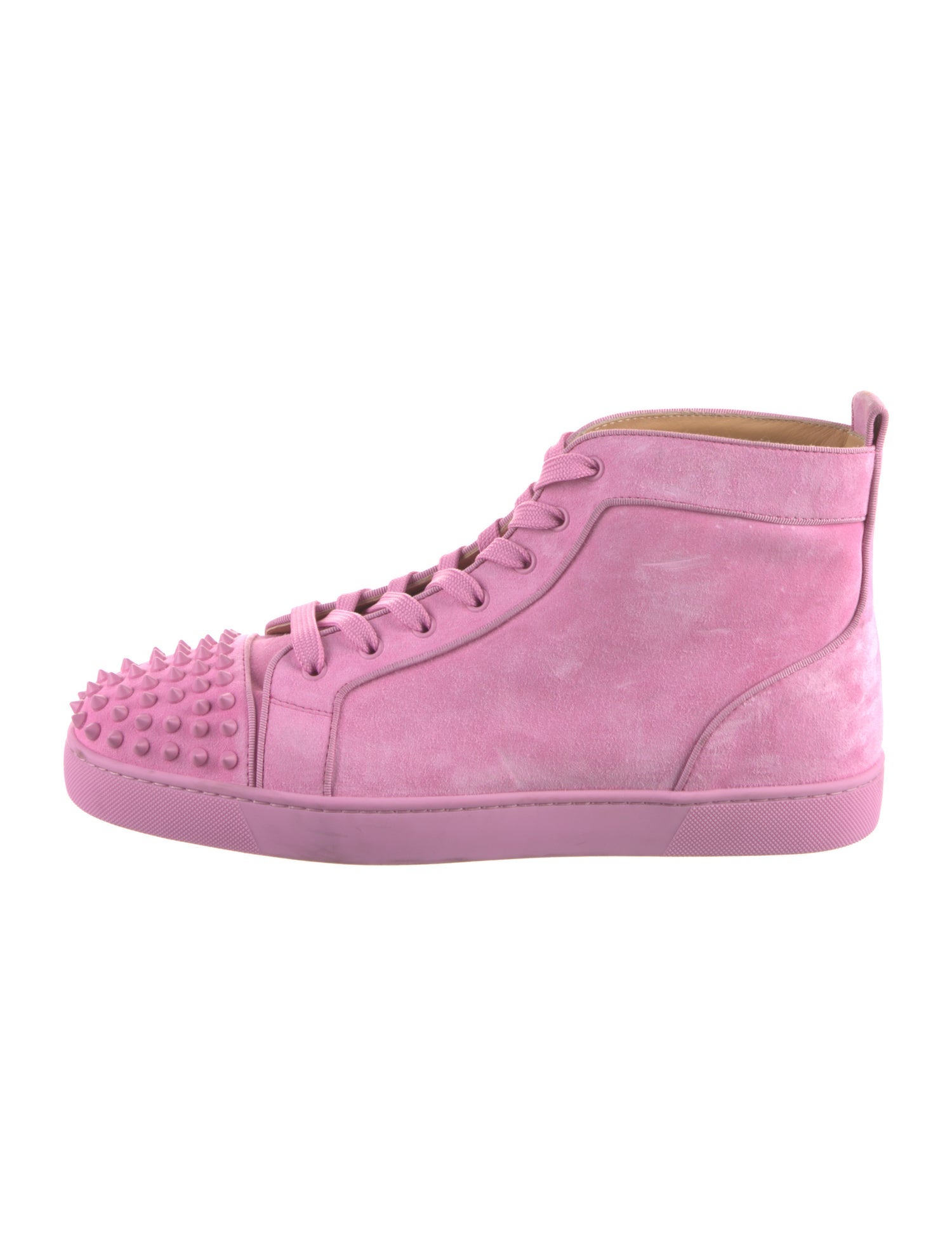 Christian Louboutin Suede Studded Accents Sneakers