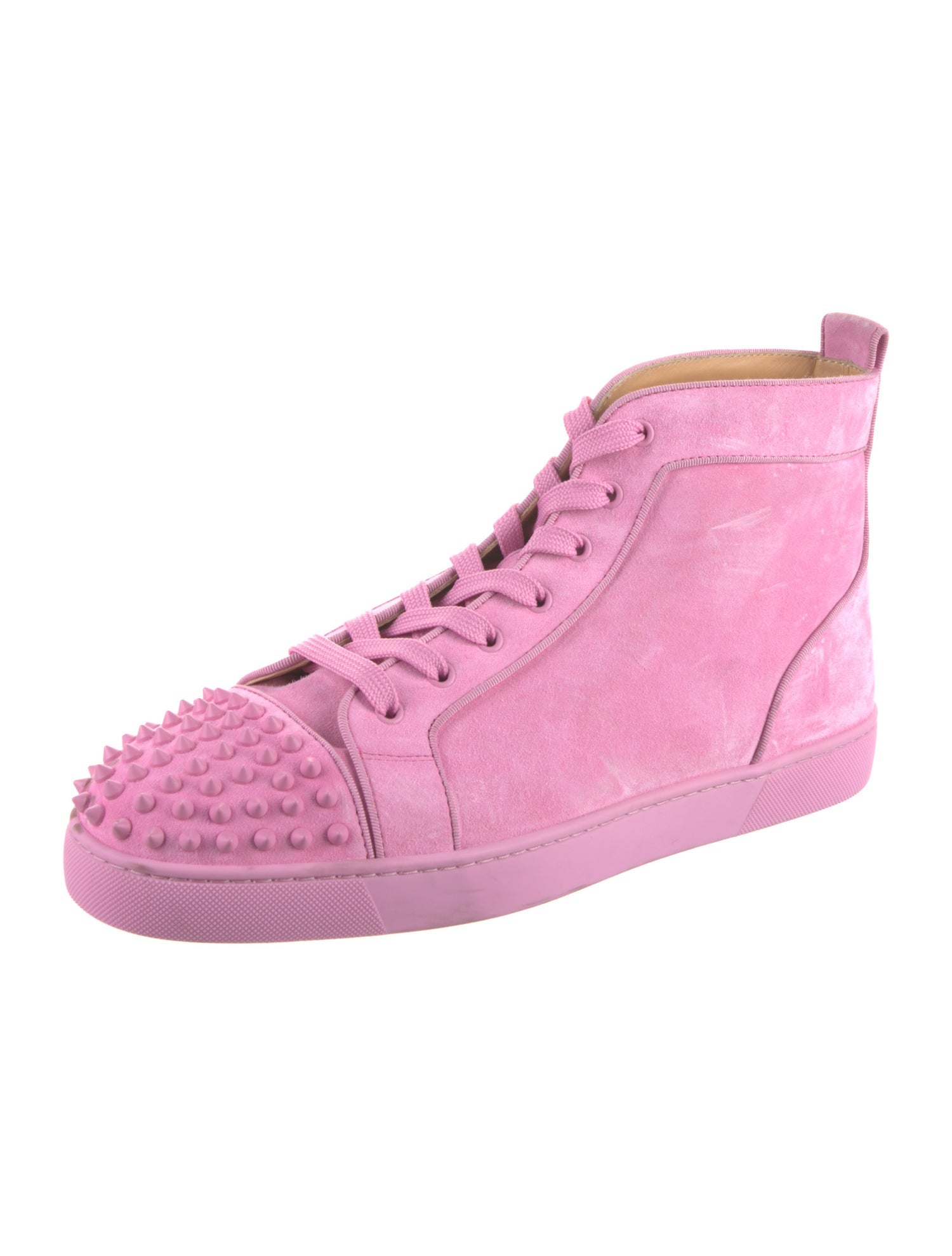 Christian Louboutin Suede Studded Accents Sneakers