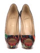 Christian Louboutin Graffiti Print Patent Leather Pumps