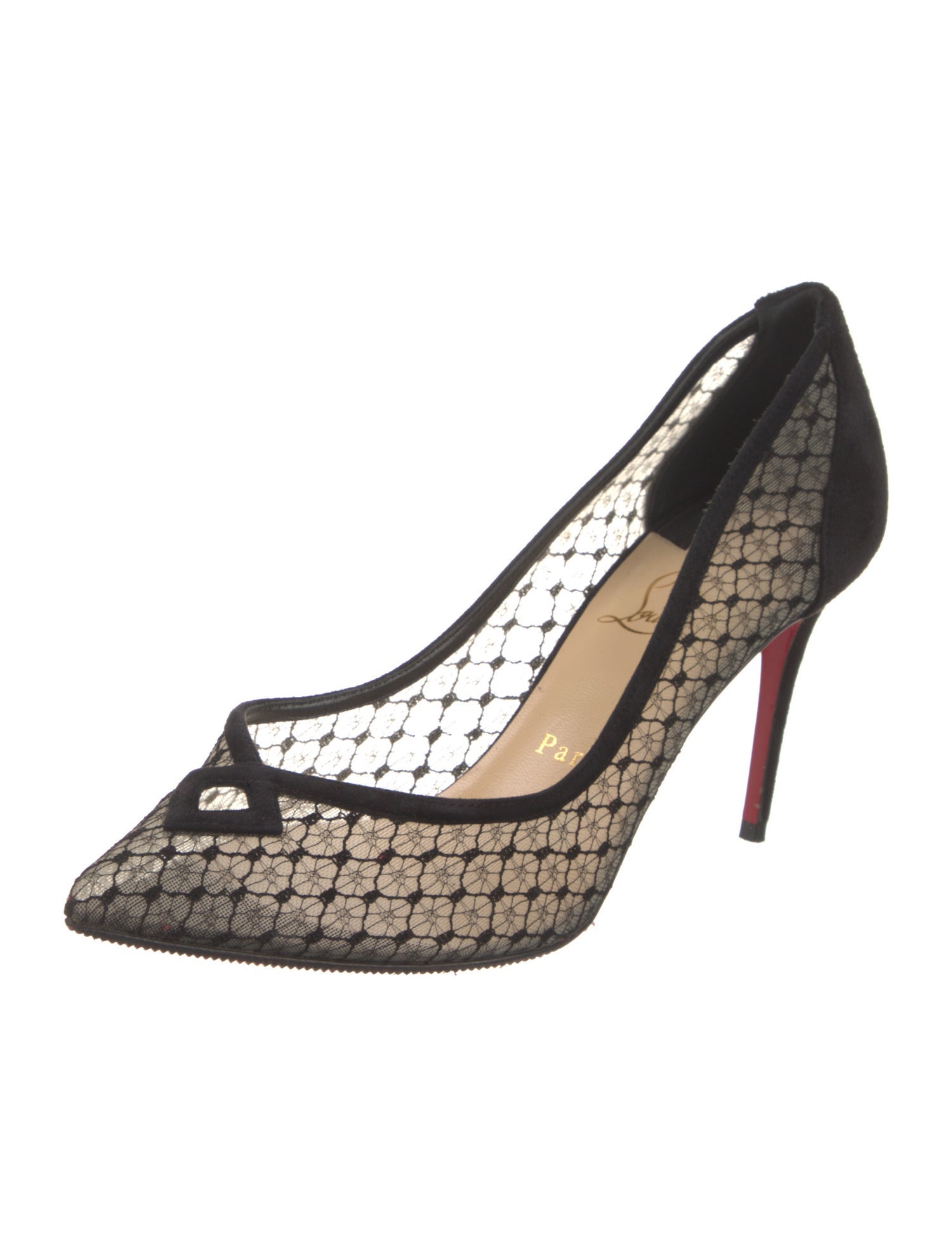 Christian Louboutin Mesh Mesh Accents Pumps