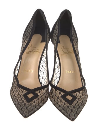 Christian Louboutin Mesh Mesh Accents Pumps