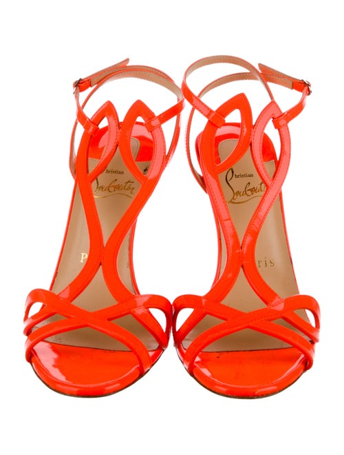 Christian Louboutin Patent Leather T-Strap Sandals