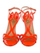 Christian Louboutin Patent Leather T-Strap Sandals