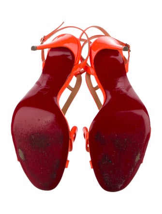 Christian Louboutin Patent Leather T-Strap Sandals