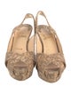Christian Louboutin Animal Print Slingback Sandals