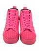 Christian Louboutin Spike Accents Suede Sneakers