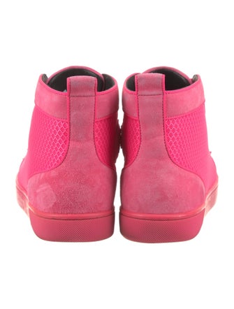 Christian Louboutin Spike Accents Suede Sneakers