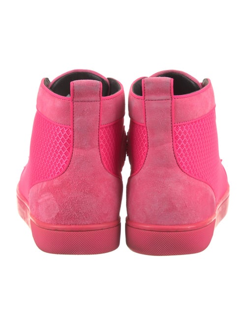 Christian Louboutin Spike Accents Suede Sneakers