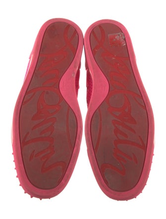 Christian Louboutin Spike Accents Suede Sneakers