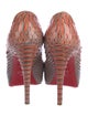 Christian Louboutin Python Animal Print Pumps