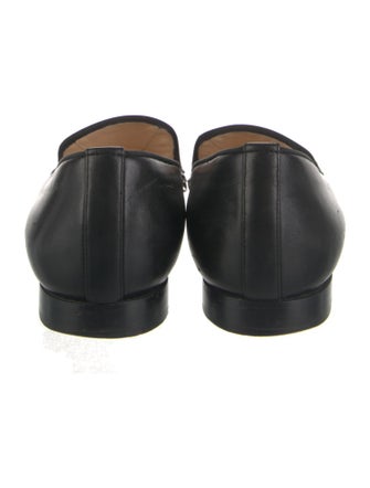 Christian Louboutin Chain-Link Accent Leather Loafers