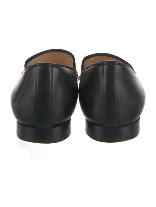 Christian Louboutin Chain-Link Accent Leather Loafers