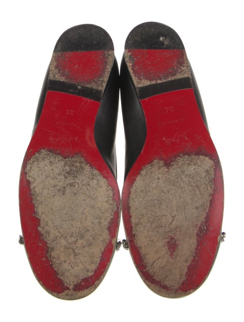Christian Louboutin Chain-Link Accent Leather Loafers
