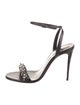Christian Louboutin Spike Accents Leather Sandals