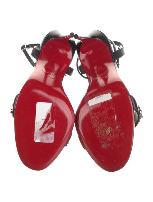 Christian Louboutin Spike Accents Leather Sandals