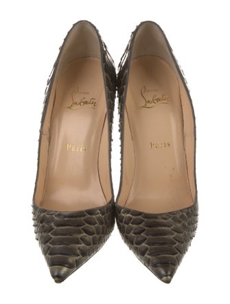 Christian Louboutin Python Animal Print Pumps
