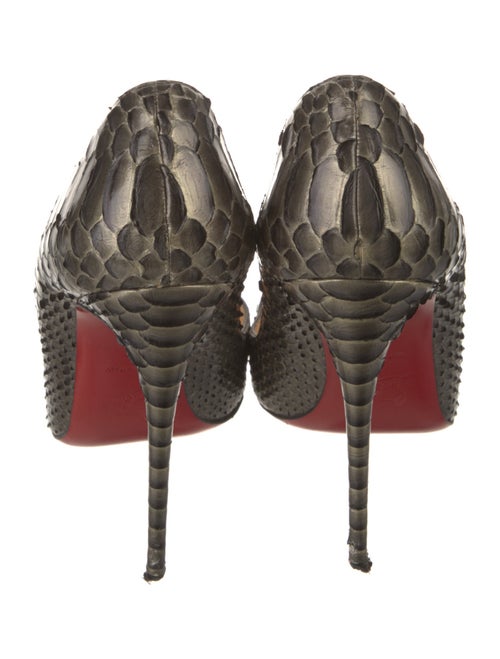 Christian Louboutin Python Animal Print Pumps