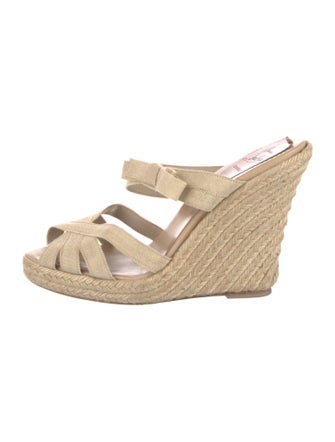 Christian Louboutin Grosgrain Trim Espadrilles