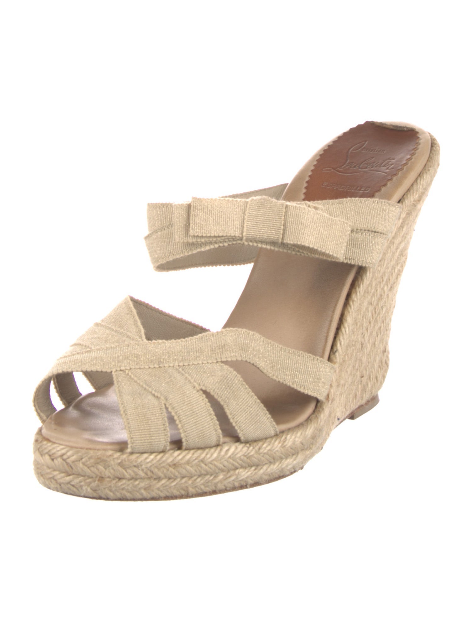 Christian Louboutin Grosgrain Trim Espadrilles