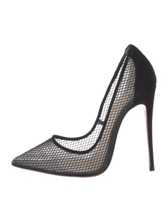 Christian Louboutin Mesh Mesh Accents Pumps