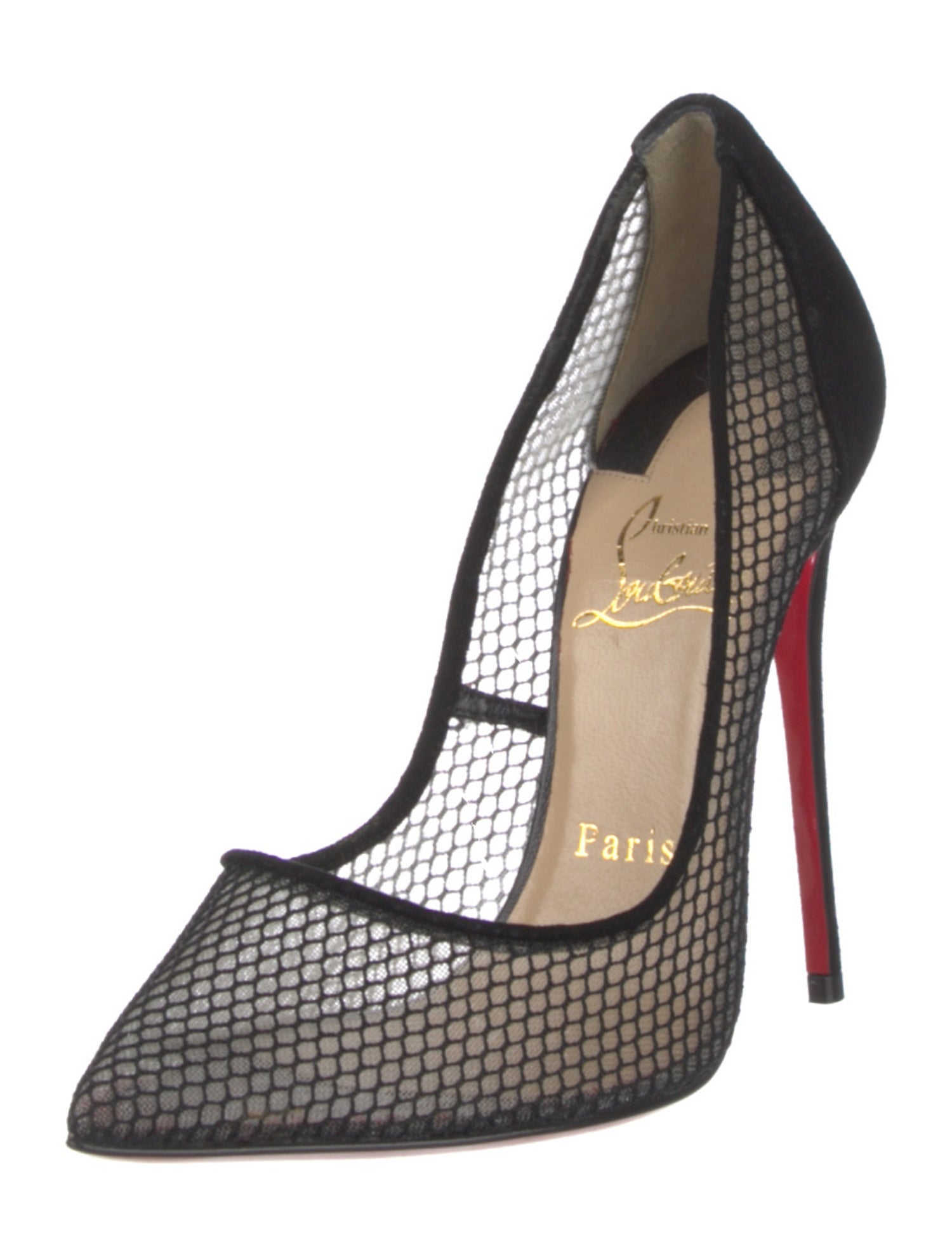 Christian Louboutin Mesh Mesh Accents Pumps