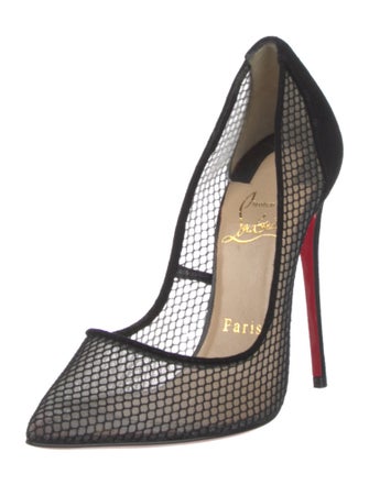 Christian Louboutin Mesh Mesh Accents Pumps
