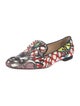 Christian Louboutin Spike Accents Printed Loafers