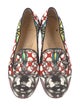 Christian Louboutin Spike Accents Printed Loafers