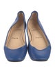 Christian Louboutin Leather Lasercut Accents Ballet Flats