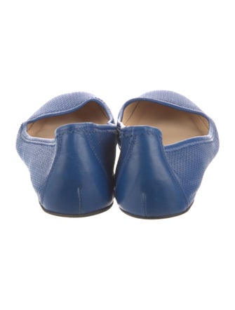 Christian Louboutin Leather Lasercut Accents Ballet Flats