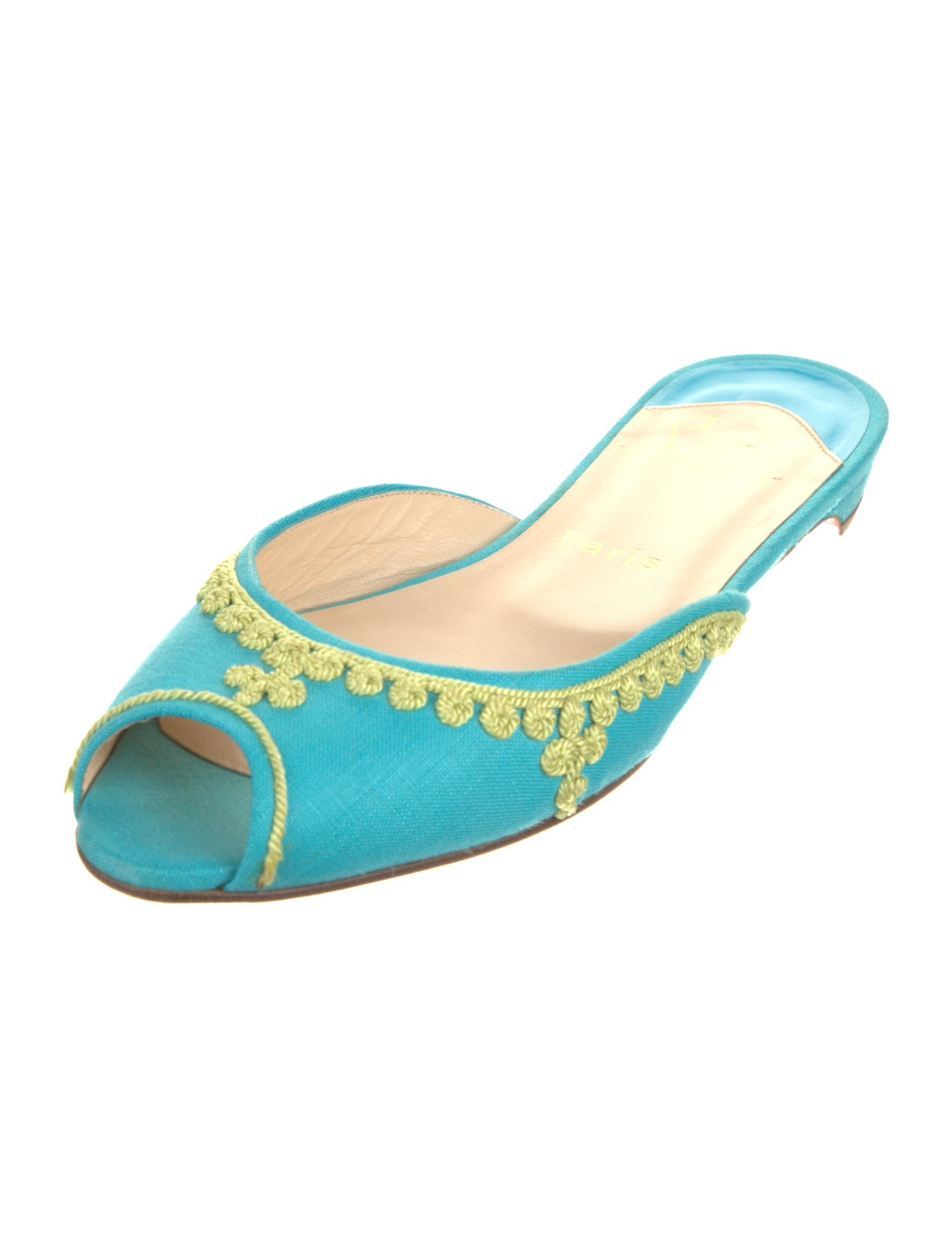 Christian Louboutin Vintage Canvas Mules