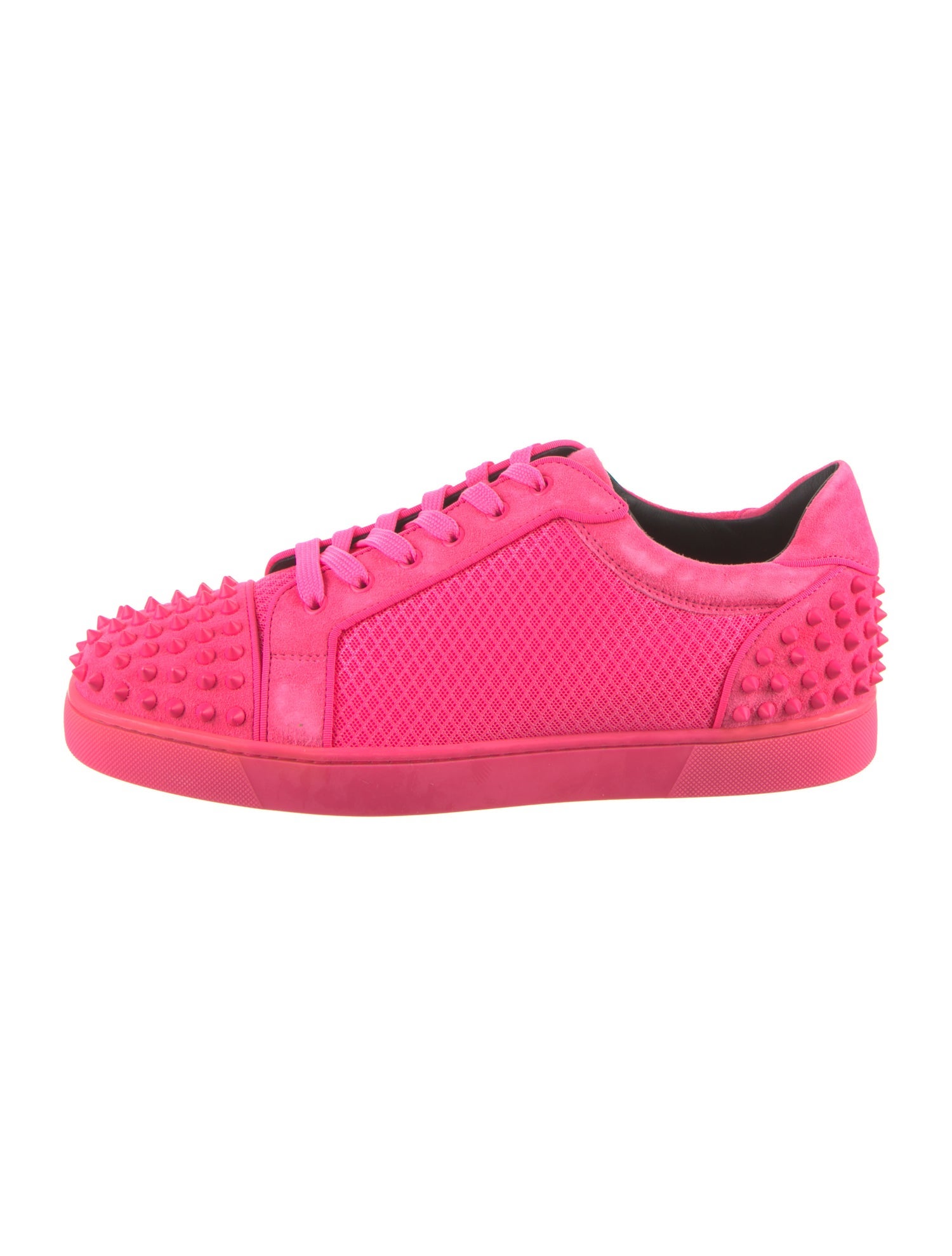 Christian Louboutin Suede Studded Accents Sneakers
