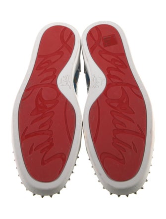 Christian Louboutin Leather Printed Athletic Sneakers