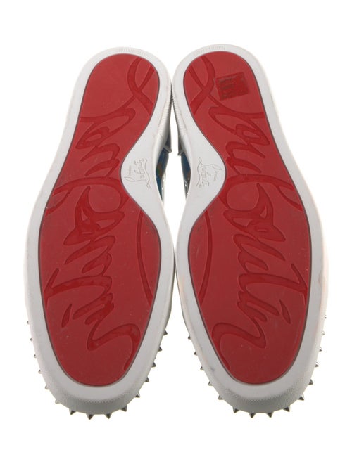 Christian Louboutin Leather Printed Athletic Sneakers