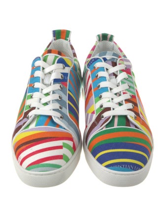 Christian Louboutin Canvas Printed Sneakers