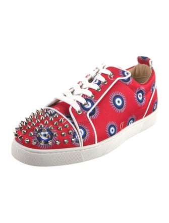 Christian Louboutin Satin Printed Sneakers