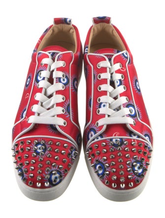 Christian Louboutin Satin Printed Sneakers