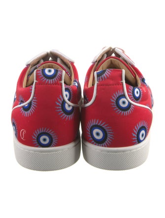 Christian Louboutin Satin Printed Sneakers