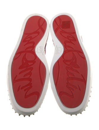 Christian Louboutin Satin Printed Sneakers