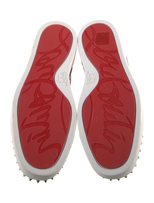 Christian Louboutin Satin Printed Sneakers