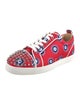 Christian Louboutin Satin Printed Sneakers