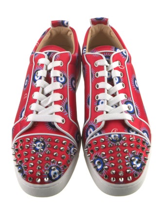 Christian Louboutin Satin Printed Sneakers