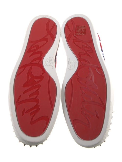 Christian Louboutin Satin Printed Sneakers