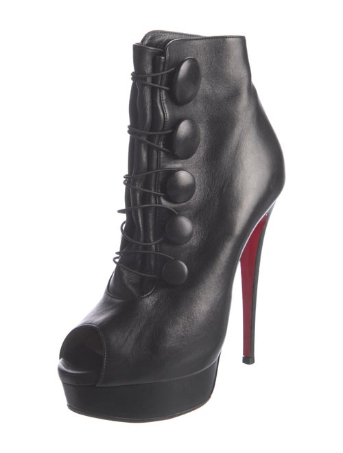 Christian Louboutin Leather Lace-Up Boots