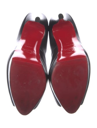Christian Louboutin Leather Lace-Up Boots