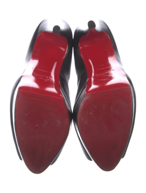 Christian Louboutin Leather Lace-Up Boots